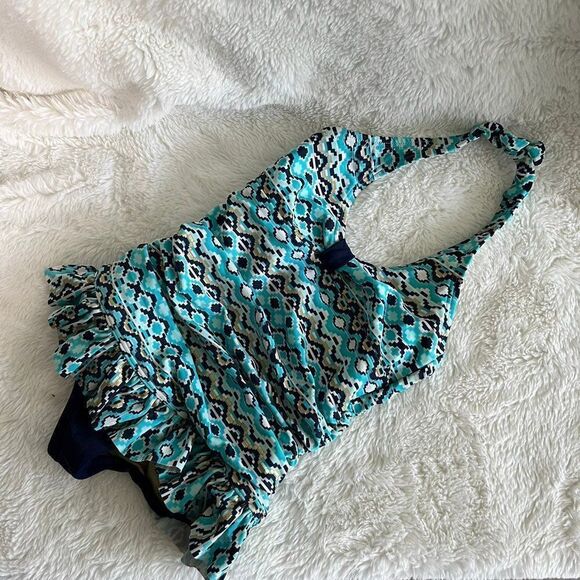 Lands End Little Girls Swimsuit Size 4 - Picture 1 of 4